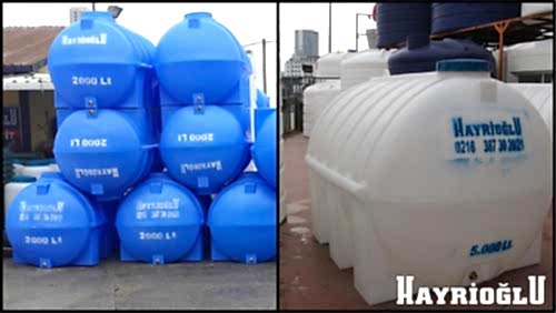 Polietilen Plastik Yatay Su Depoları