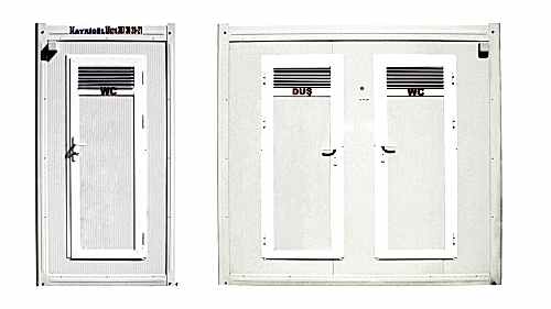 Sandwich Kabin Tuvaletler ve Duşlar